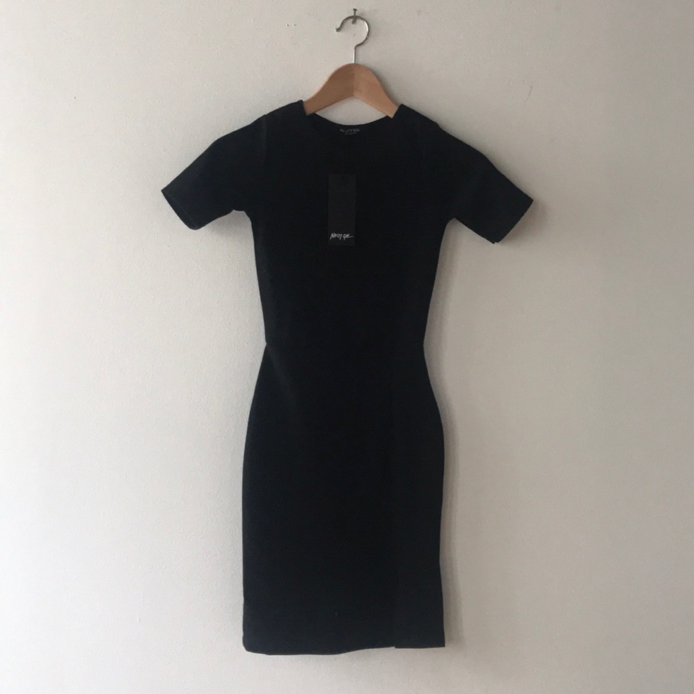 Slit Down Bodycon Dress